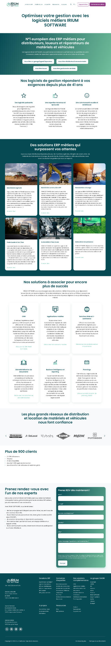 Irium Software website